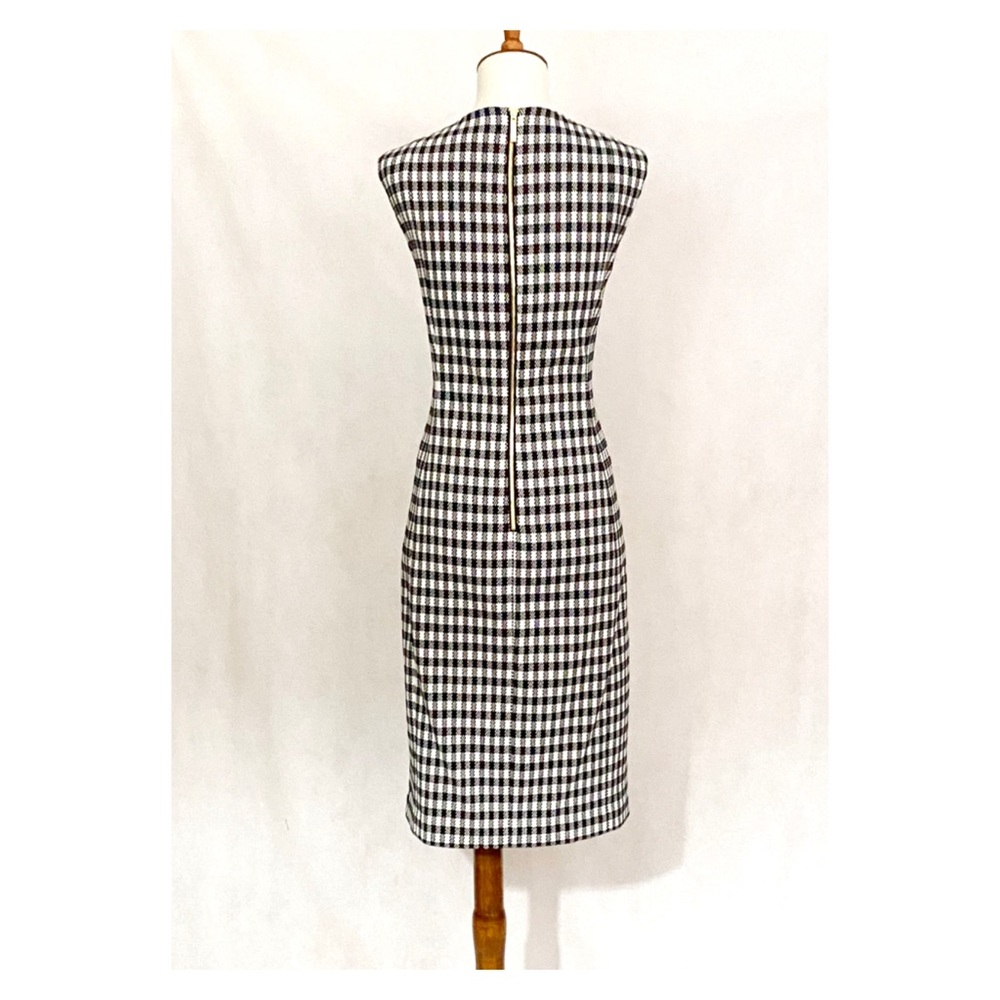 Calvin Klein Sleeveless Houndstooth Pattern Dress - image 6